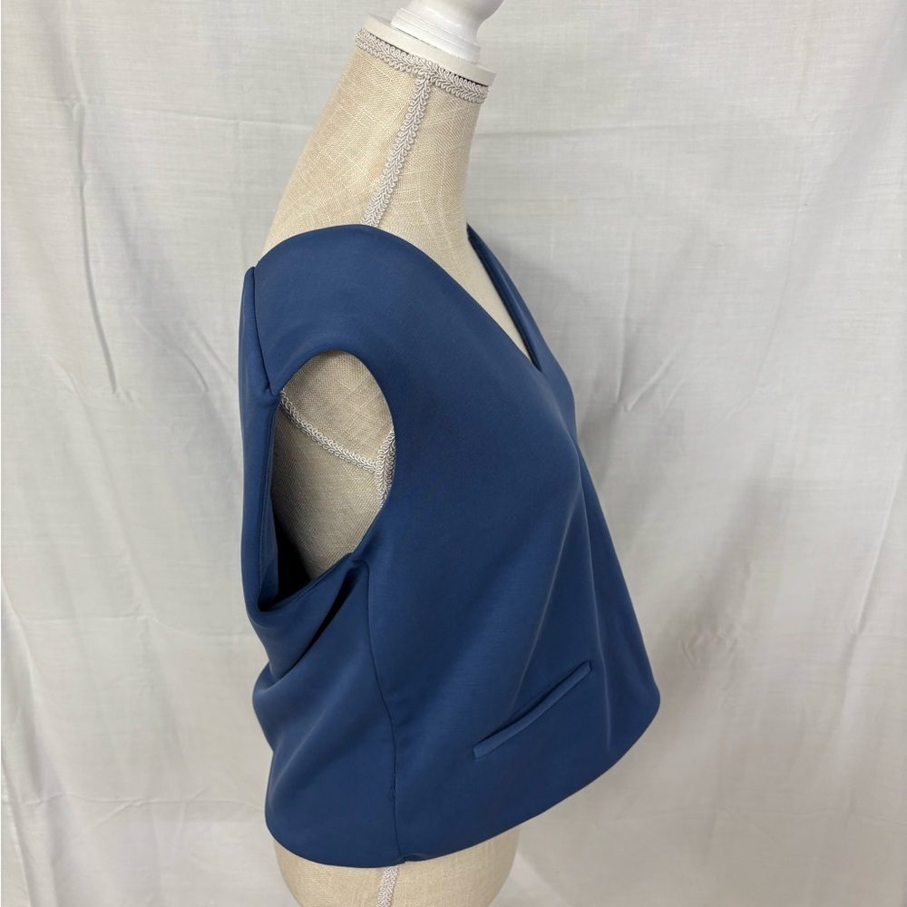 NWOT A New Day Classic V-Neck Sleeveless Top in Navy Formal Casual - Picture 5 of 9